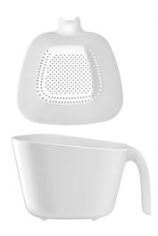 Hermia Juego de coladores SPLSZG-2 de 2 piezas en Blanco
